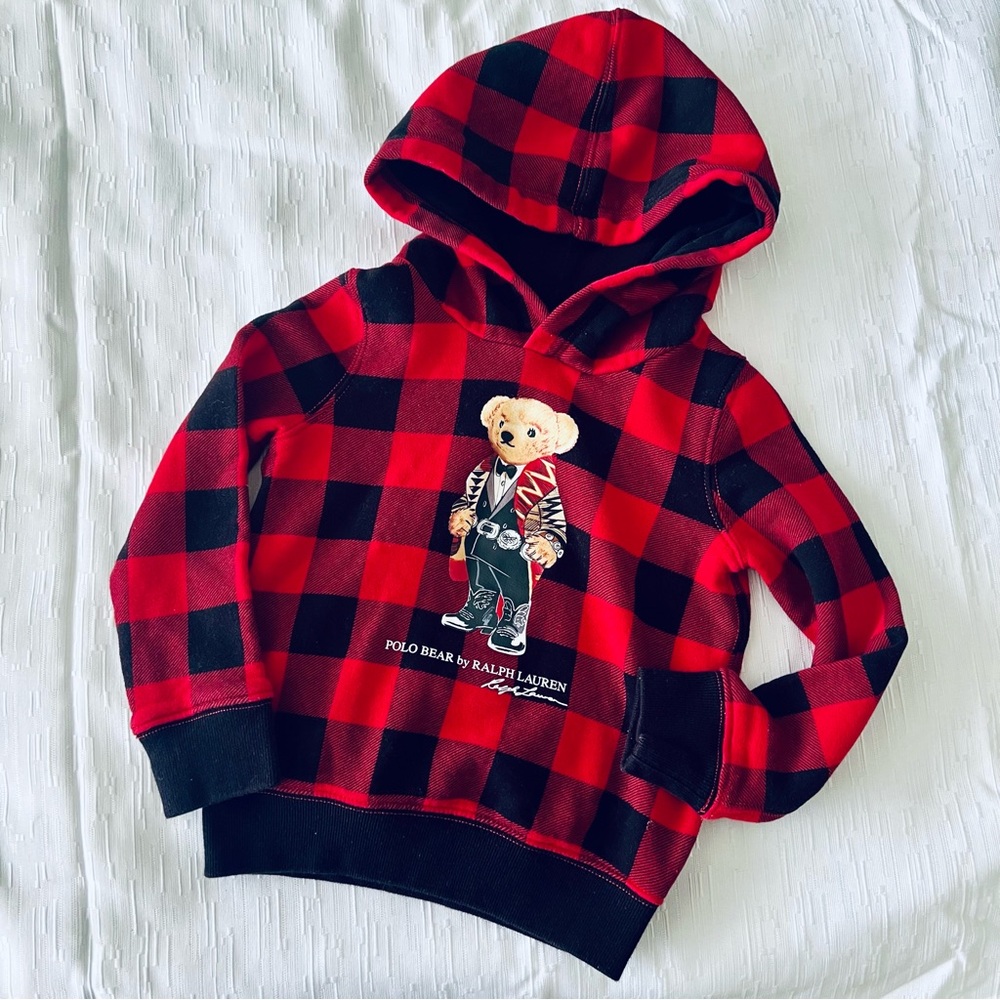 Ralph Lauren checkered Polo Bear hoodie